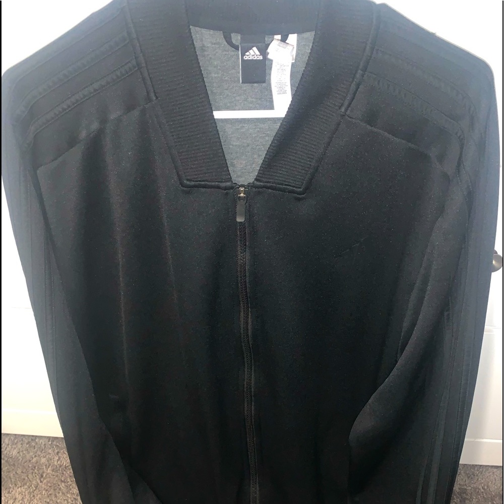 XL BLACK ADIDAS ZIP UP